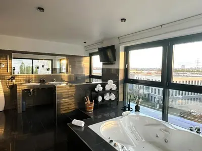 Ein Badezimmer in der Unterkunft Infinity Apartment Essen