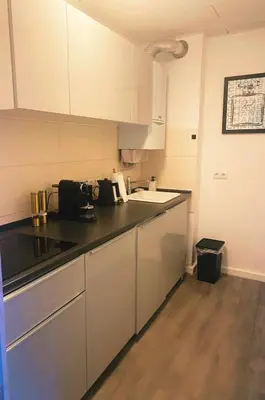 Küche/Küchenzeile in der Unterkunft Wohngut City Appartement 4 für 1-4 Personen inklusive Parkplatz
