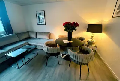 Ein Sitzbereich in der Unterkunft Wohngut City Appartement 4 für 1-4 Personen inklusive Parkplatz