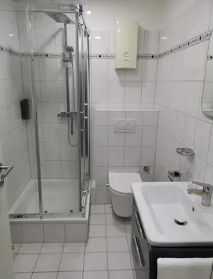 Ein Badezimmer in der Unterkunft Bentheimer Hof