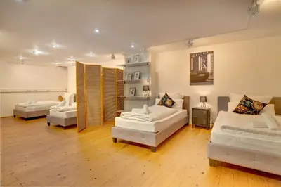Ein Bett oder Betten in einem Zimmer der Unterkunft Bachelor I ette I XXL Altstadt Loft I 900m I Fun