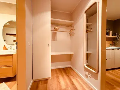 Küche/Küchenzeile in der Unterkunft Modernes Design-Apartment in Hünxe