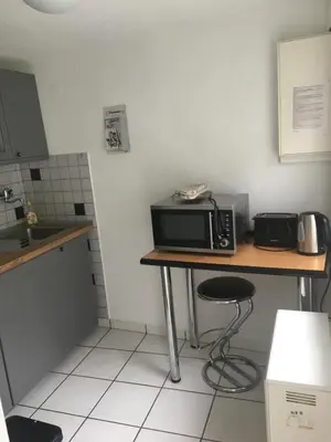 Küche/Küchenzeile in der Unterkunft Atrium