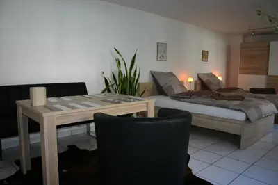 Ein Sitzbereich in der Unterkunft Atrium