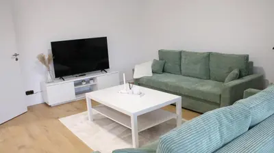 TV/Unterhaltungsangebot in der Unterkunft Apartment auf Schalke