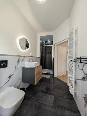 Ein Badezimmer in der Unterkunft Villa Baumhaus Apartments