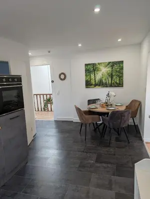 Küche/Küchenzeile in der Unterkunft Villa Baumhaus Apartments