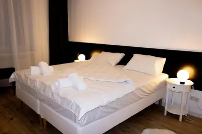 Ein Bett oder Betten in einem Zimmer der Unterkunft Cozy Apartment Wuppertal