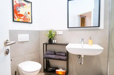 Ein Badezimmer in der Unterkunft BetterBeds Essen