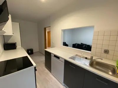 Küche/Küchenzeile in der Unterkunft Moderne Wohnung - nahe Dortmund!
