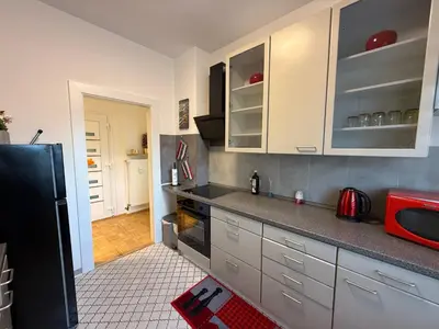 Küche/Küchenzeile in der Unterkunft Rene Deluxe Apartament 2 Zimmer in einer WG mit Gemeinschaftsküche