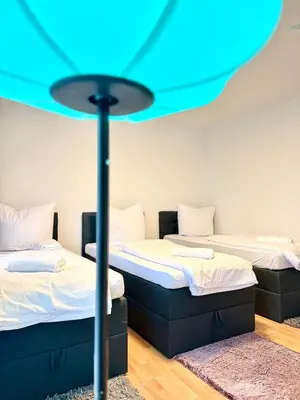 Ein Bett oder Betten in einem Zimmer der Unterkunft 2 Minuten von Hauptbahnof