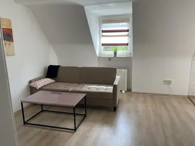 Ein Sitzbereich in der Unterkunft POLAT Apartments 6