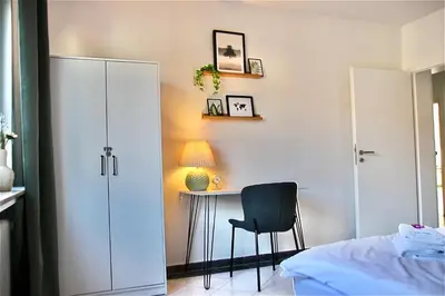 Ein Bett oder Betten in einem Zimmer der Unterkunft Große 6 Personen Wohnung I Balkon I zentral I Boxspringbett I Wifi