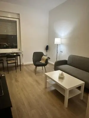 Ein Sitzbereich in der Unterkunft Apartment in Hagen