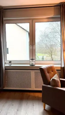 Ein Sitzbereich in der Unterkunft Schönes Appartement am Stadtpark Bochum