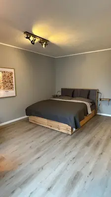 Ein Bett oder Betten in einem Zimmer der Unterkunft Schönes Appartement am Stadtpark Bochum