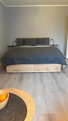 Ein Bett oder Betten in einem Zimmer der Unterkunft Schönes Appartement am Stadtpark Bochum