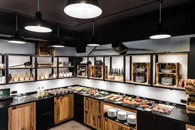 Küche/Küchenzeile in der Unterkunft Haus am Park - Ihr Gästehaus in Velbert