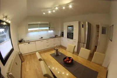TV/Unterhaltungsangebot in der Unterkunft Ferienwohnung Kaue