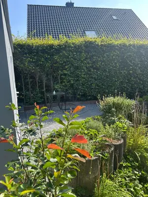 Ein Garten an der Unterkunft Ferienwohnung mit Infrarotsauna
