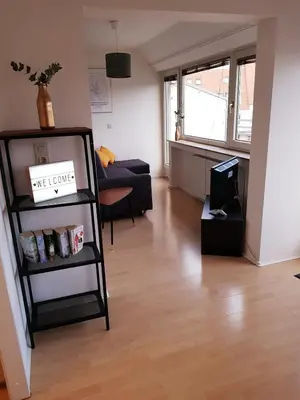 Ein Sitzbereich in der Unterkunft Charming maisonette with sun terrace