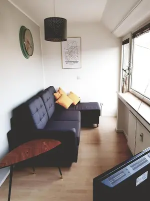 Ein Sitzbereich in der Unterkunft Charming maisonette with sun terrace