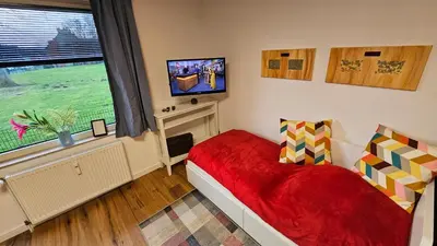 TV/Unterhaltungsangebot in der Unterkunft Studioappartement in ruhiger Umgebung in Witten mit perfekter Anbindung zur Ruhruni