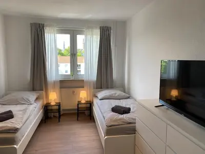 Ein Bett oder Betten in einem Zimmer der Unterkunft Worker Space Gelsenkirchen