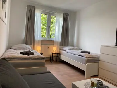 Ein Bett oder Betten in einem Zimmer der Unterkunft Worker Space Gelsenkirchen