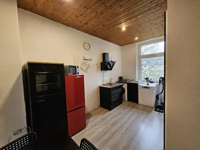 Küche/Küchenzeile in der Unterkunft homes of ruhr - Monteurwohnung Meißel