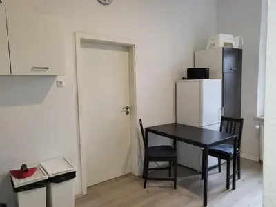 Küche/Küchenzeile in der Unterkunft homes of ruhr - Monteurwohnung Hammer
