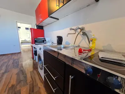 Küche/Küchenzeile in der Unterkunft homes of ruhr - Appartement Wasserturm