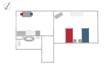 Grundriss der Unterkunft homes of ruhr - Appartement Wasserturm