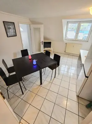 Ein Sitzbereich in der Unterkunft homes of ruhr- Monteurwohnung Kabuff