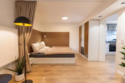 Ein Bett oder Betten in einem Zimmer der Unterkunft City Nest Dortmund