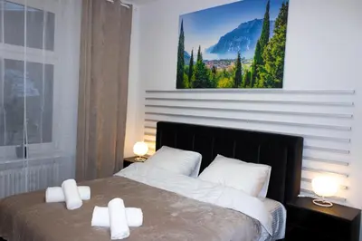 Ein Bett oder Betten in einem Zimmer der Unterkunft Modernes 3 Zimmer Apartment !