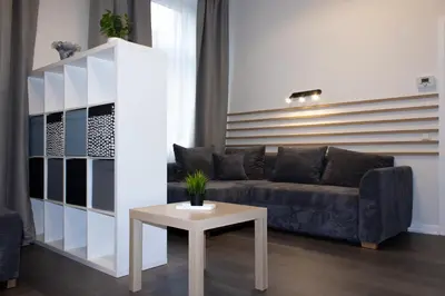 Ein Sitzbereich in der Unterkunft Modernes 3 Zimmer Apartment !