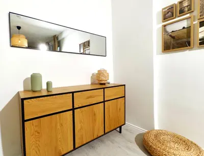 Grundriss der Unterkunft Moderne Wohnung mit Balkon ideal für Familien und Geschäftsreisende