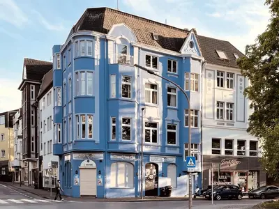 Das Gebäude in dem sich die Ferienwohnung befindet