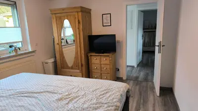 Ein Bett oder Betten in einem Zimmer der Unterkunft Apartment 264 gemütliche Ferienwohnung in Castrop-Rauxel