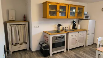 Küche/Küchenzeile in der Unterkunft Apartment 264 gemütliche Ferienwohnung in Castrop-Rauxel