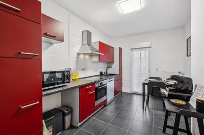 Küche/Küchenzeile in der Unterkunft 2 rooms I 55sqm Apartment I Parking