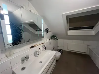 Ein Badezimmer in der Unterkunft Ferienwohnung Niederrhein mit privater Sauna