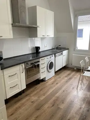 Küche/Küchenzeile in der Unterkunft FirmenQuartier24 im DG in Wuppertal
