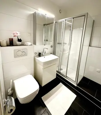 Ein Badezimmer in der Unterkunft 2 Zimmer Wohnung für 2