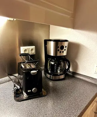 Küche/Küchenzeile in der Unterkunft 2 Zimmer Wohnung für 2