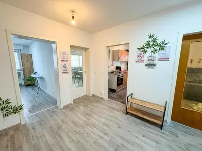 Grundriss der Unterkunft Serviceroom24 - Apartment 1 in Gladbeck WLAN - Smart-TV - 24-7 Check-in und Küche
