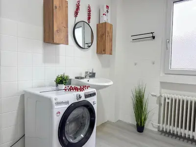 Grundriss der Unterkunft Serviceroom24 - Apartment 3 in Gladbeck WLAN - Smart-TV - 24-7 Check-in und Küche