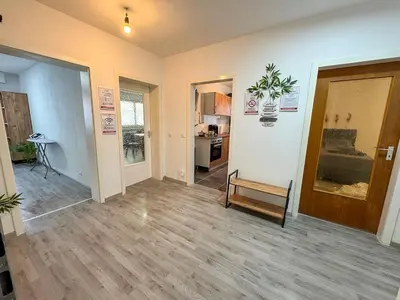 Küche/Küchenzeile in der Unterkunft Serviceroom24 - Apartment 3 in Gladbeck WLAN - Smart-TV - 24-7 Check-in und Küche